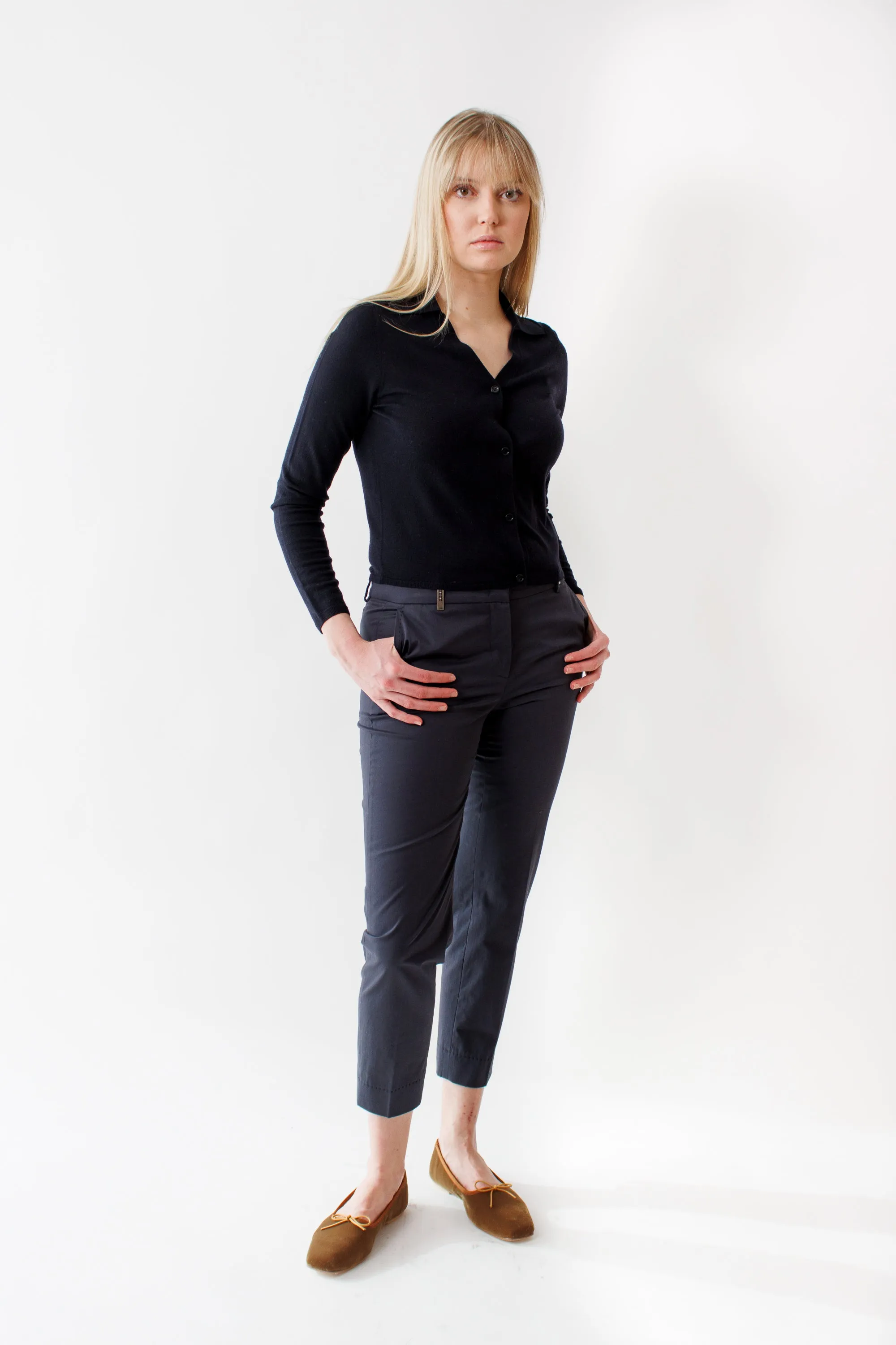 Peserico Stretch Cotton Light Satin Pant
