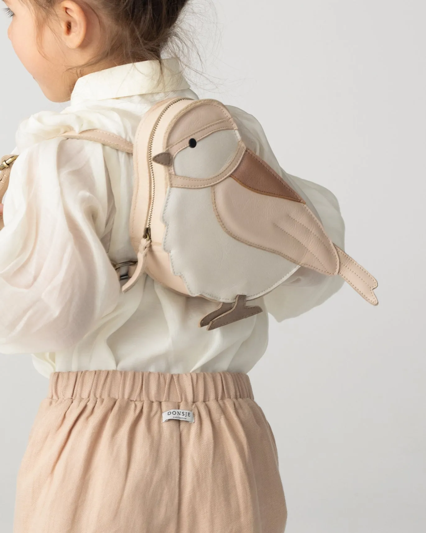 Pierre Backpack | Pink Chickadee | Powder Metallic Nubuck