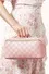 Pink Stylish Checkered Cosmetic Bag