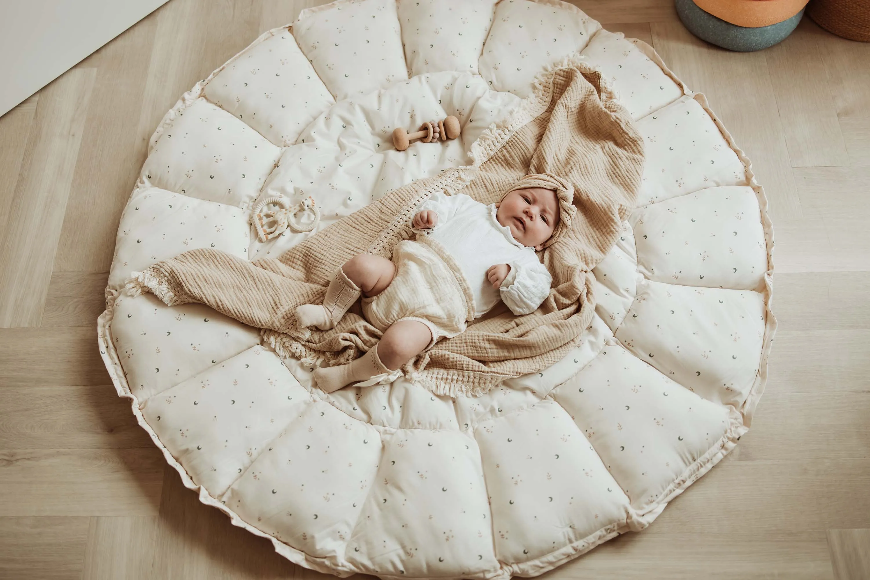Play&Go Bloom Moon organic babymat (Min of 1, multiples of 1)