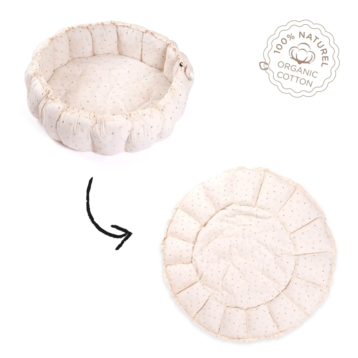 Play&Go Bloom Moon organic babymat (Min of 1, multiples of 1)