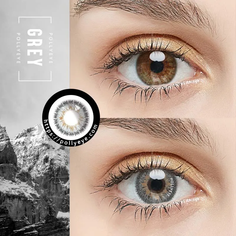Pollyeye Angel Grey Colored Contact Lenses