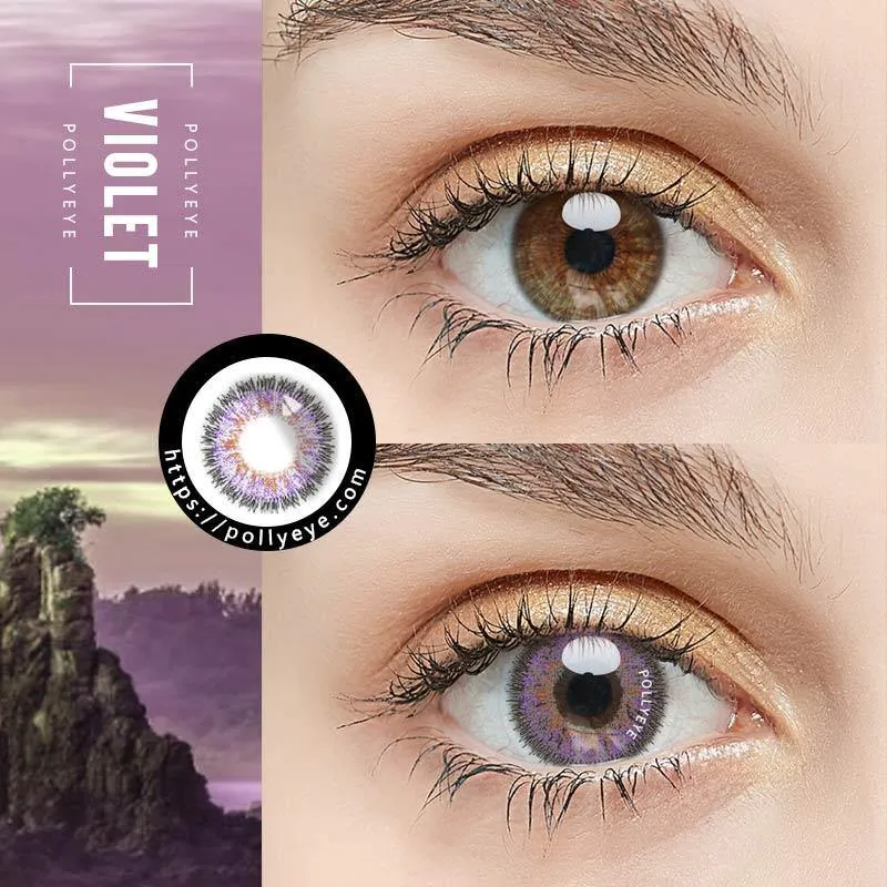 Pollyeye Angel Violet Colored Contact Lenses