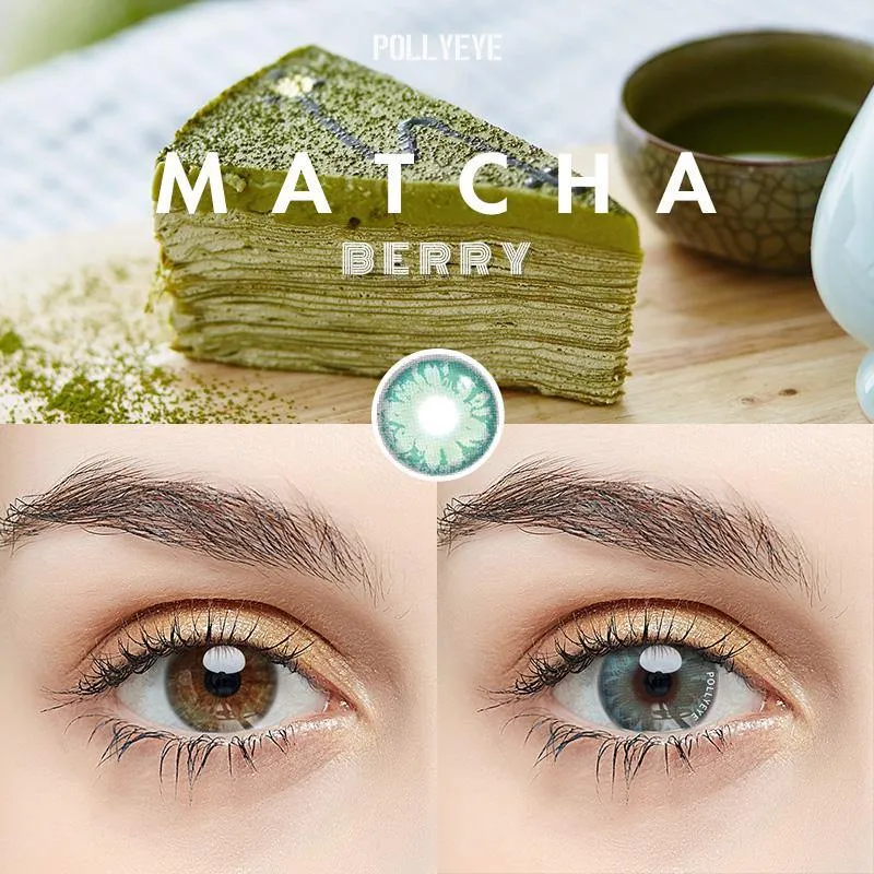 Pollyeye Berry Matcha Colored Contact Lenses