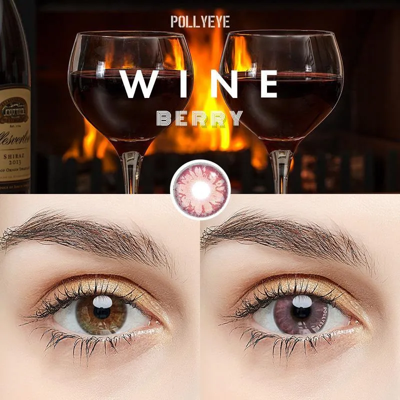 Pollyeye Berry Wine Colored Contact Lenses