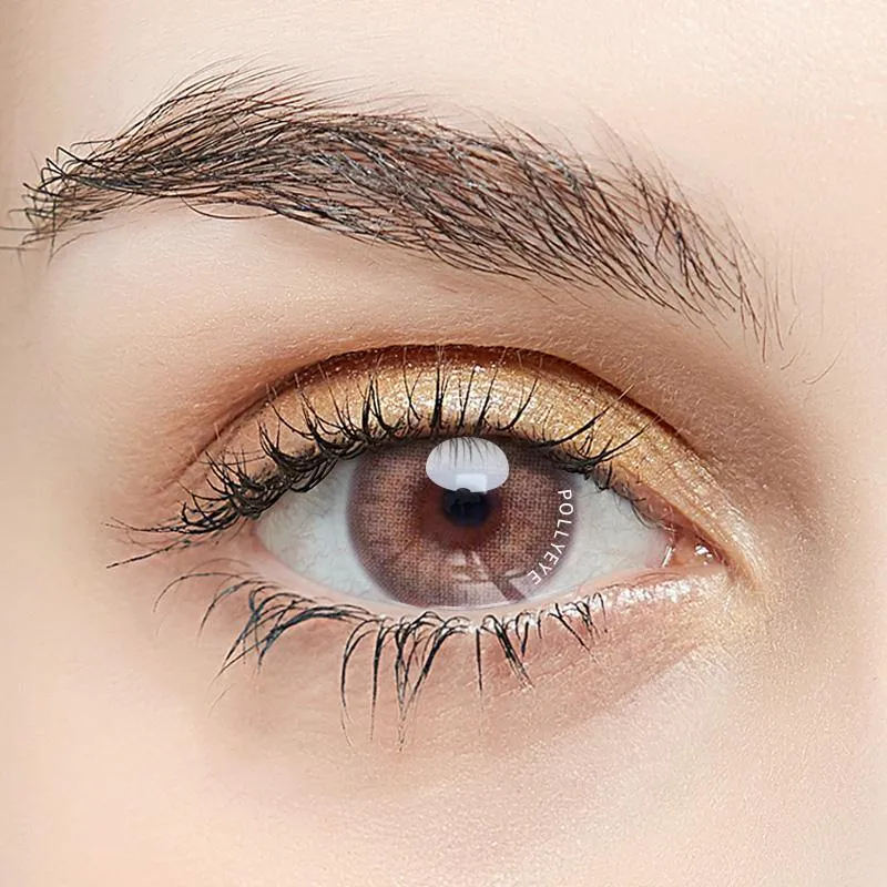 Pollyeye Club Shining Brown Colored Contact Lenses