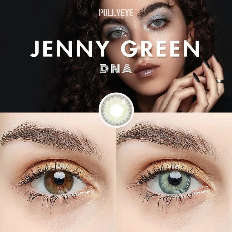 Pollyeye DNA Jenny Green Colored Contact Lenses