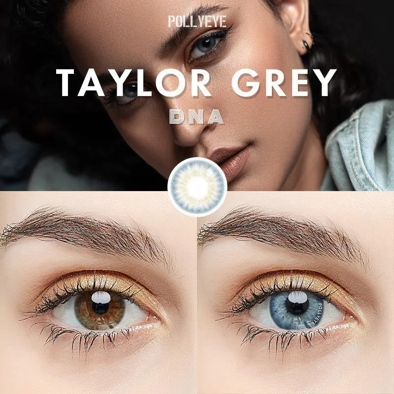 Pollyeye DNA Taylor Grey Colored Contact Lenses