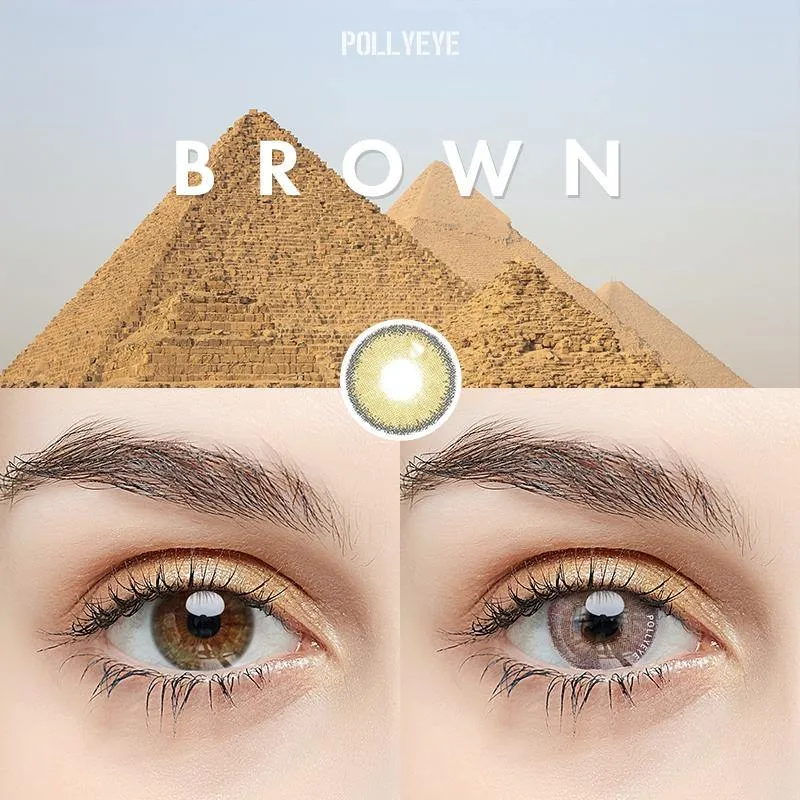 Pollyeye Egypt Brown Colored Contact Lenses