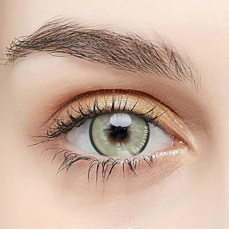Pollyeye Focus Yellow Green Colored Contact Lenses