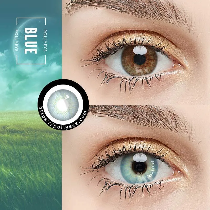Pollyeye HD Honolulu Blue Colored Contact Lenses
