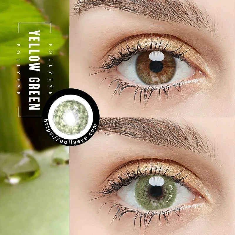 Pollyeye HD Yellow Green Colored Contact Lenses
