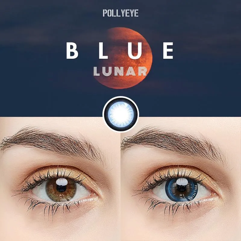 Pollyeye Lunar Blue Colored Contact Lenses
