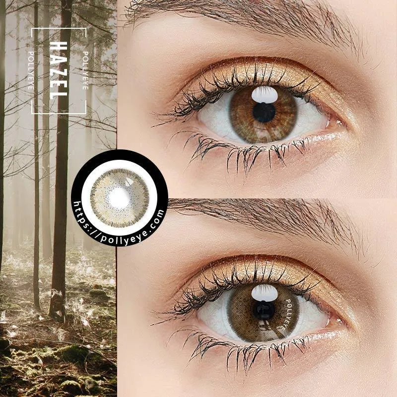 Pollyeye Magic Hazel Colored Contact Lenses