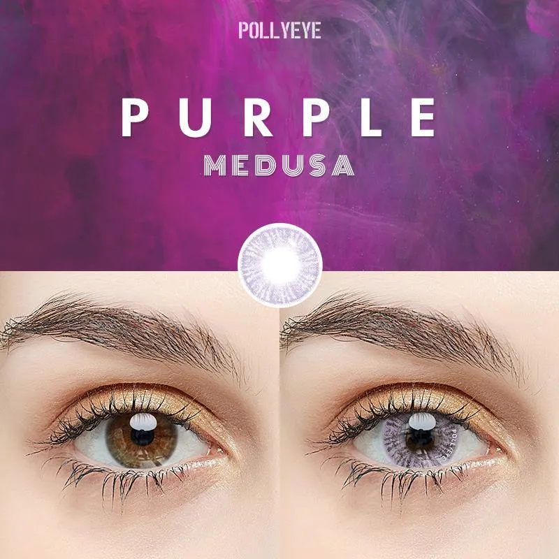 Pollyeye Medusa Purple Colored Contact Lenses