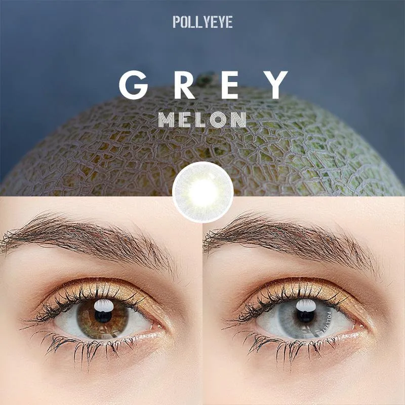 Pollyeye Melon Grey Colored Contact Lenses
