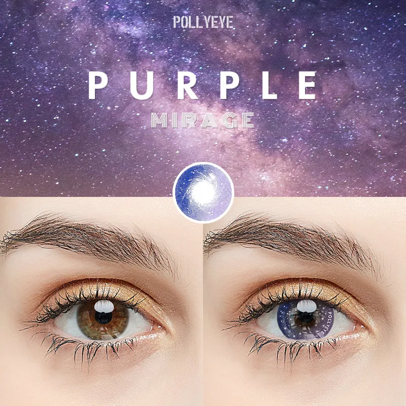 Pollyeye Mirage Purple Colored Contact Lenses
