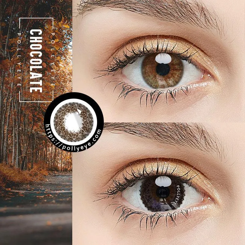 Pollyeye Muse Chocolate Colored Contact Lenses