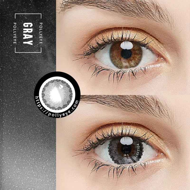 Pollyeye Muse Gray Colored Contact Lenses