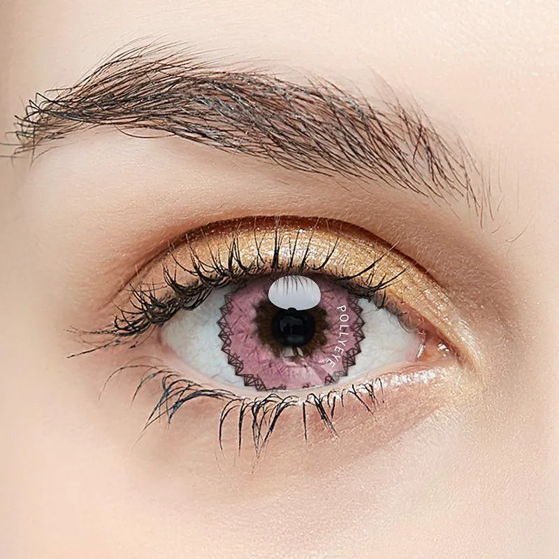 Pollyeye Muse Pink Colored Contact Lenses