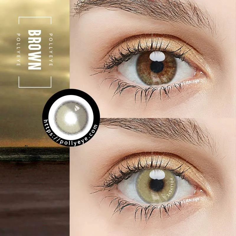 Pollyeye Planet Jupiter Brown Colored Contact Lenses