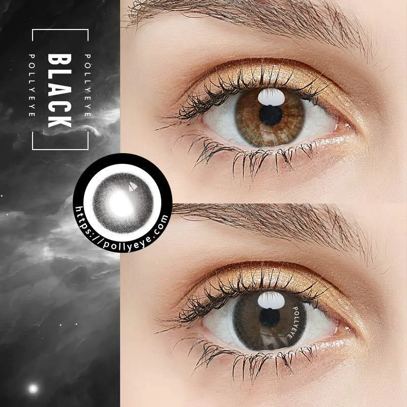 Pollyeye Polar Light Black Colored Contact Lenses