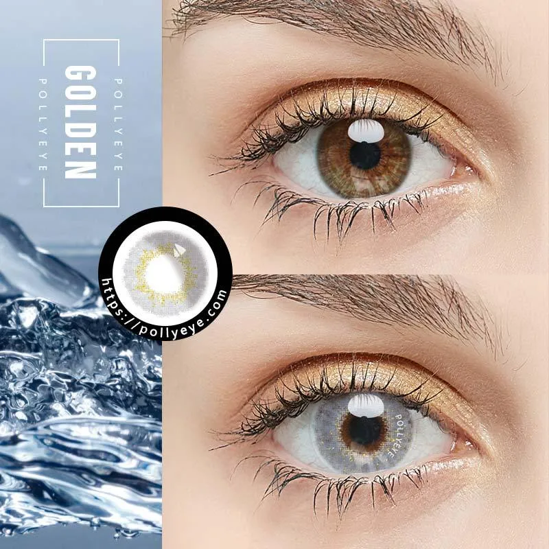 Pollyeye Polar Light Golden Colored Contact Lenses