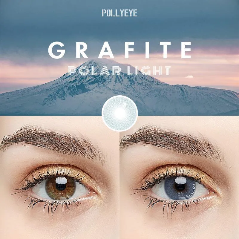 Pollyeye Polar Light Graphite Colored Contact Lenses