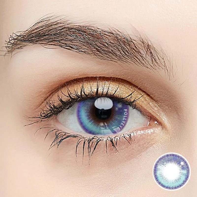 Pollyeye Pure Feeling Blue Colored Contact Lenses