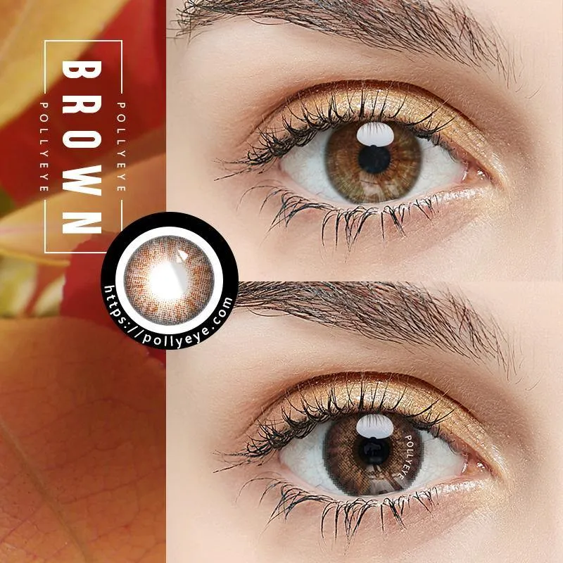 Pollyeye Sea Brown Colored Contact Lenses