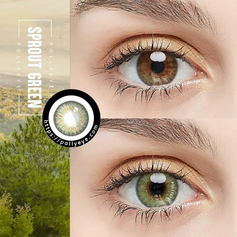 Pollyeye Sea Sprout Green Colored Contact Lenses