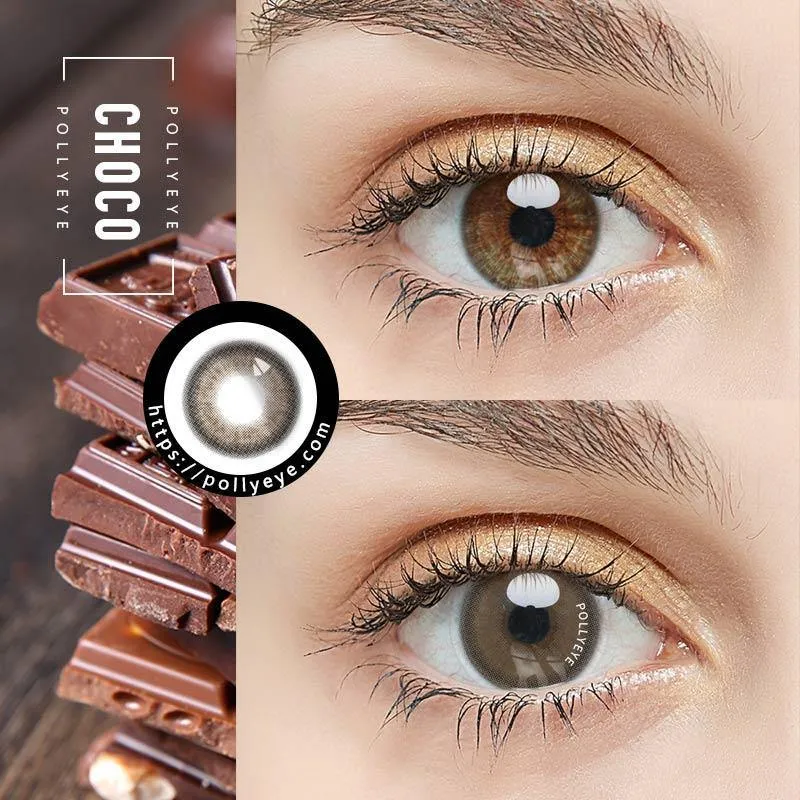 Pollyeye Twilight Choco Colored Contact Lenses