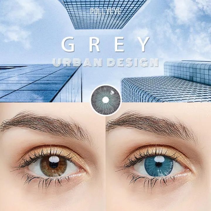 Pollyeye Urban Design Grey Colored Contact Lenses