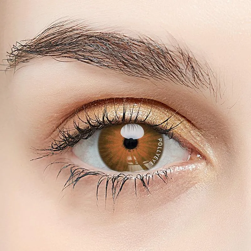 Pollyeye Urban Design Hazel Colored Contact Lenses