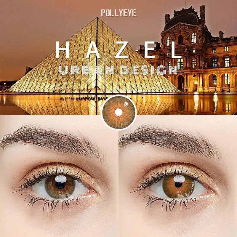 Pollyeye Urban Design Hazel Colored Contact Lenses