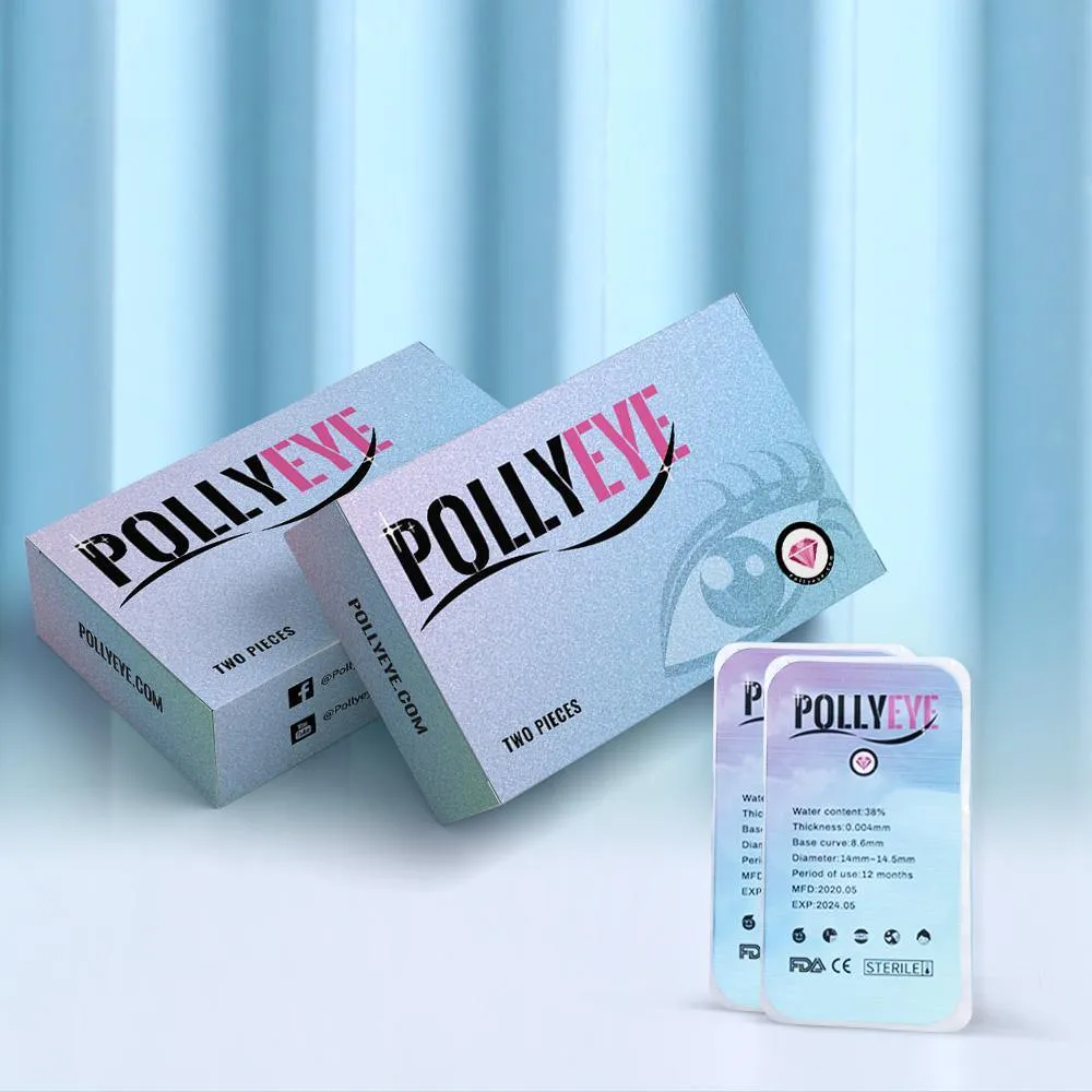 Pollyeye Urban Design Yellow Green Colored Contact Lenses