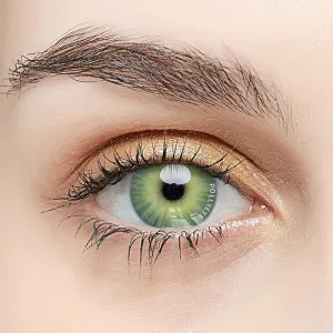 Pollyeye Urban Design Yellow Green Colored Contact Lenses