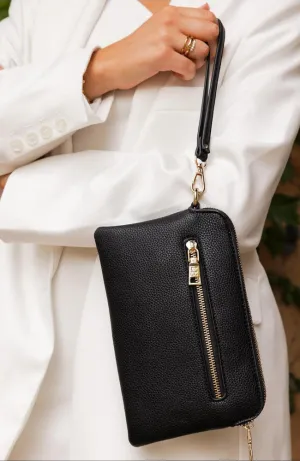 Poppy Clutch - Black
