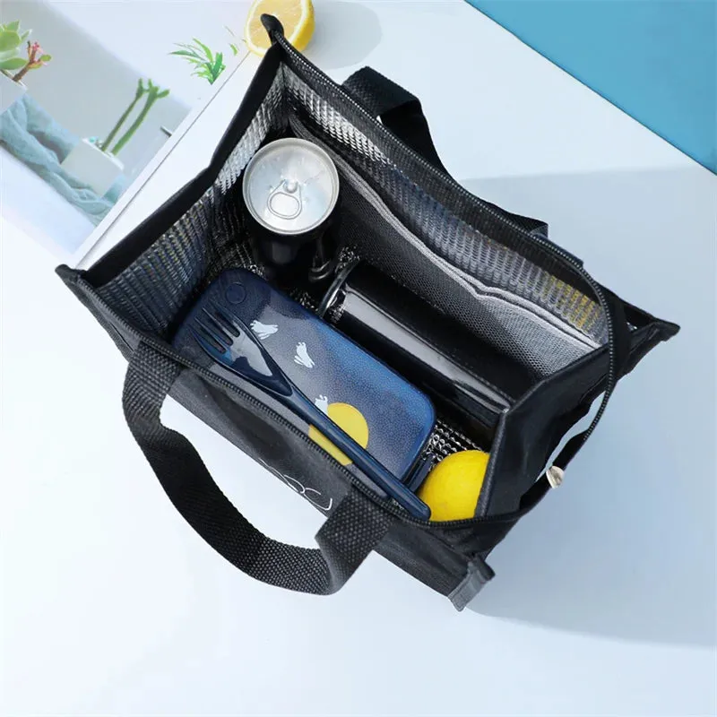 Portable Waterproof Lunch Bag - Insulated Cooler Bag for Fresh and Convenient Dining On-the-Go