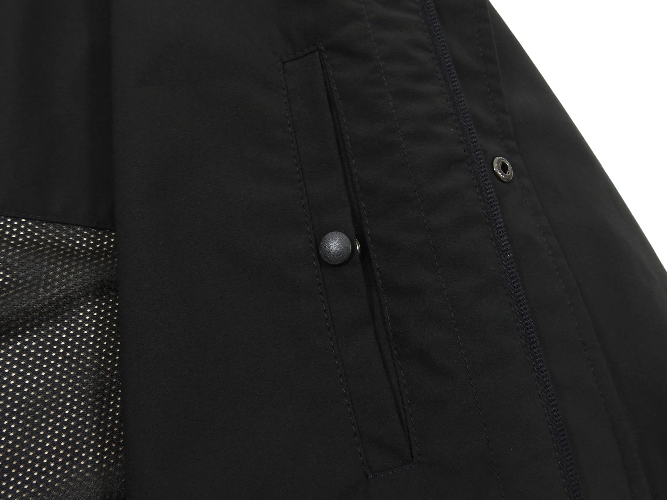 Prada Long Lightweight Black Shell Mac Coat - M