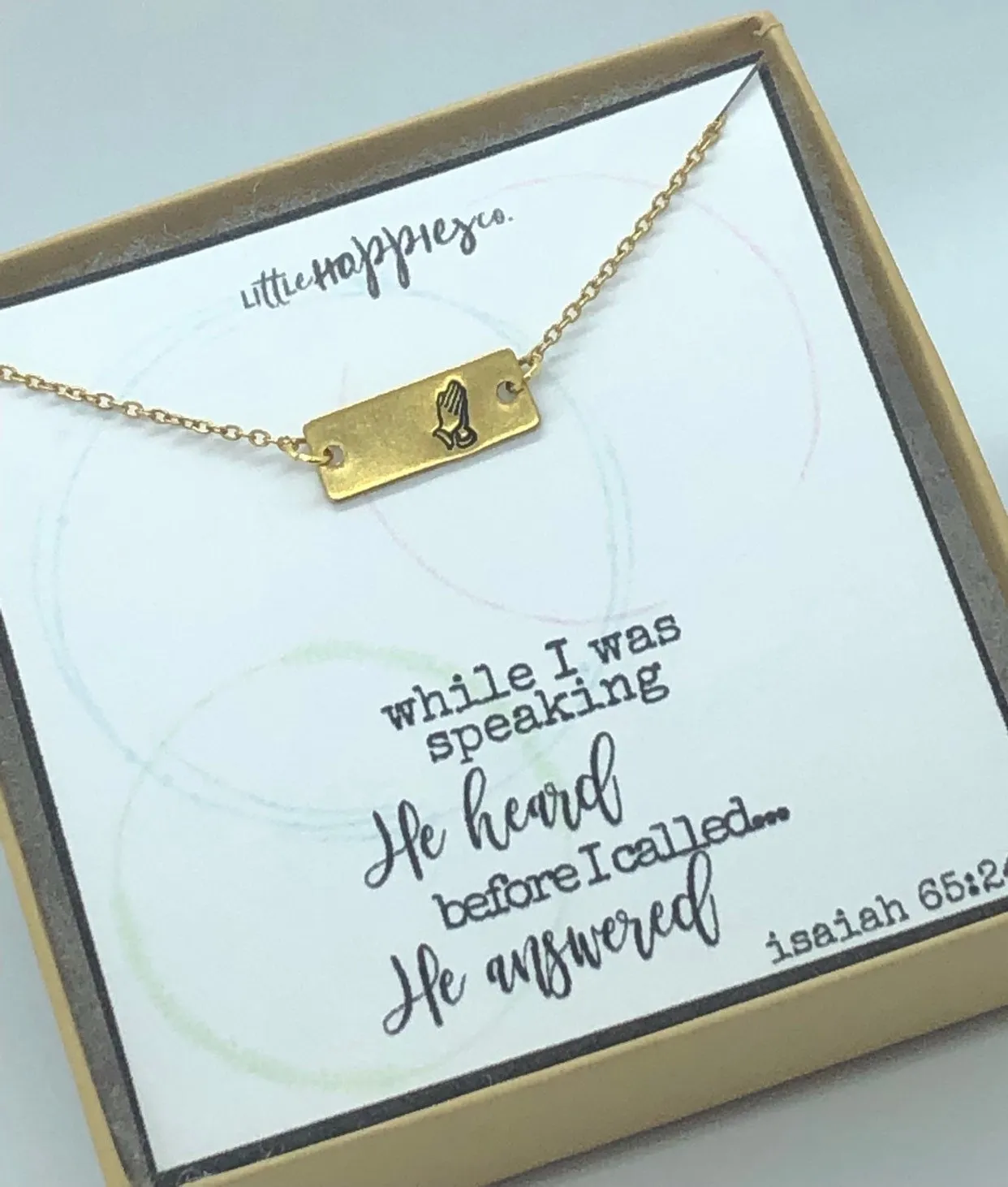 Prayer Necklace, encouragement necklace, praying for you,  christian jewelry, sympathy gift, grief gift, miscarriage gift, infertility