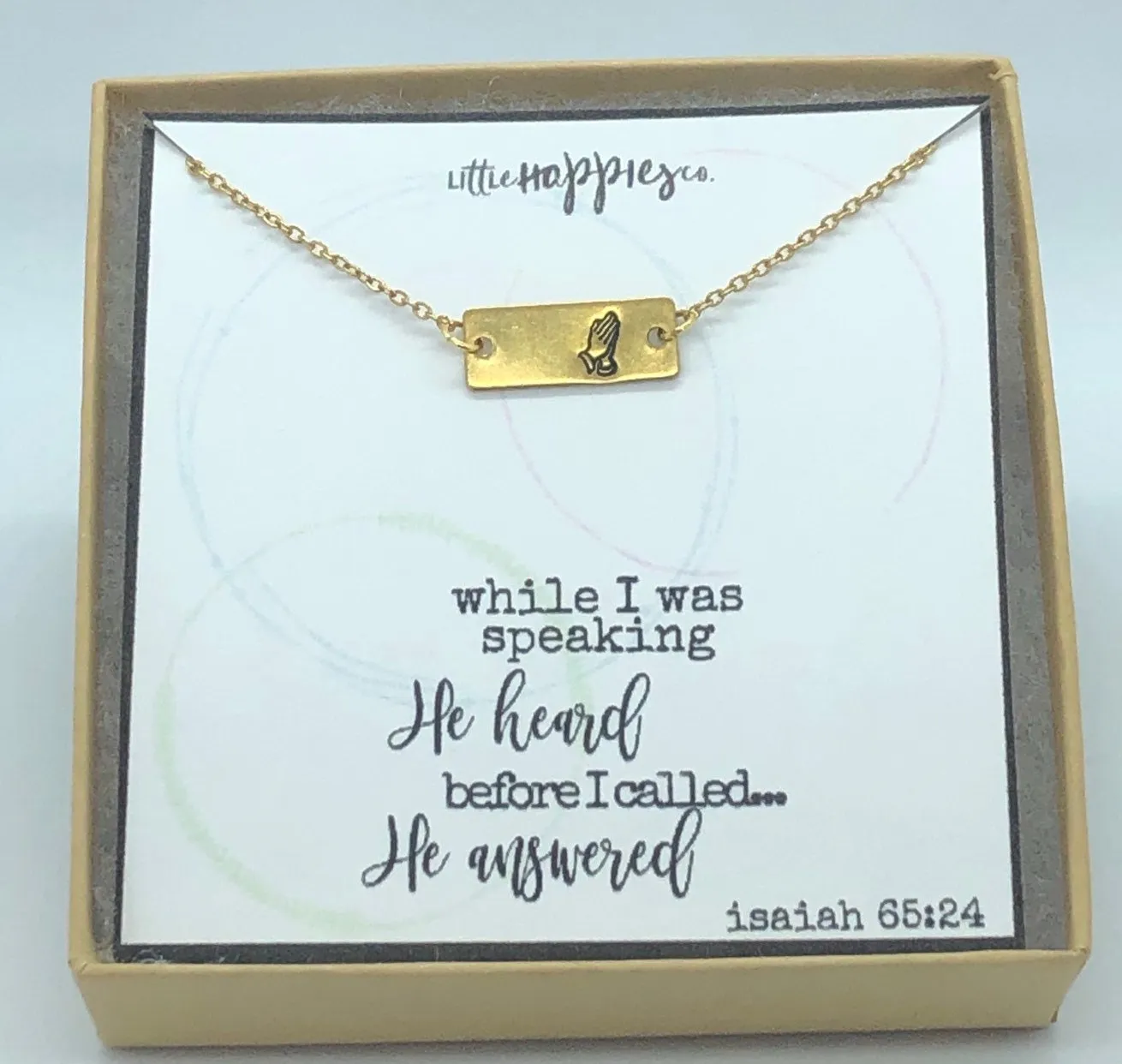Prayer Necklace, encouragement necklace, praying for you,  christian jewelry, sympathy gift, grief gift, miscarriage gift, infertility