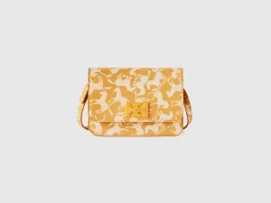 Printed Magnetic Closure Sling Bag