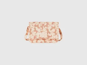 Printed Magnetic Closure Sling Bag