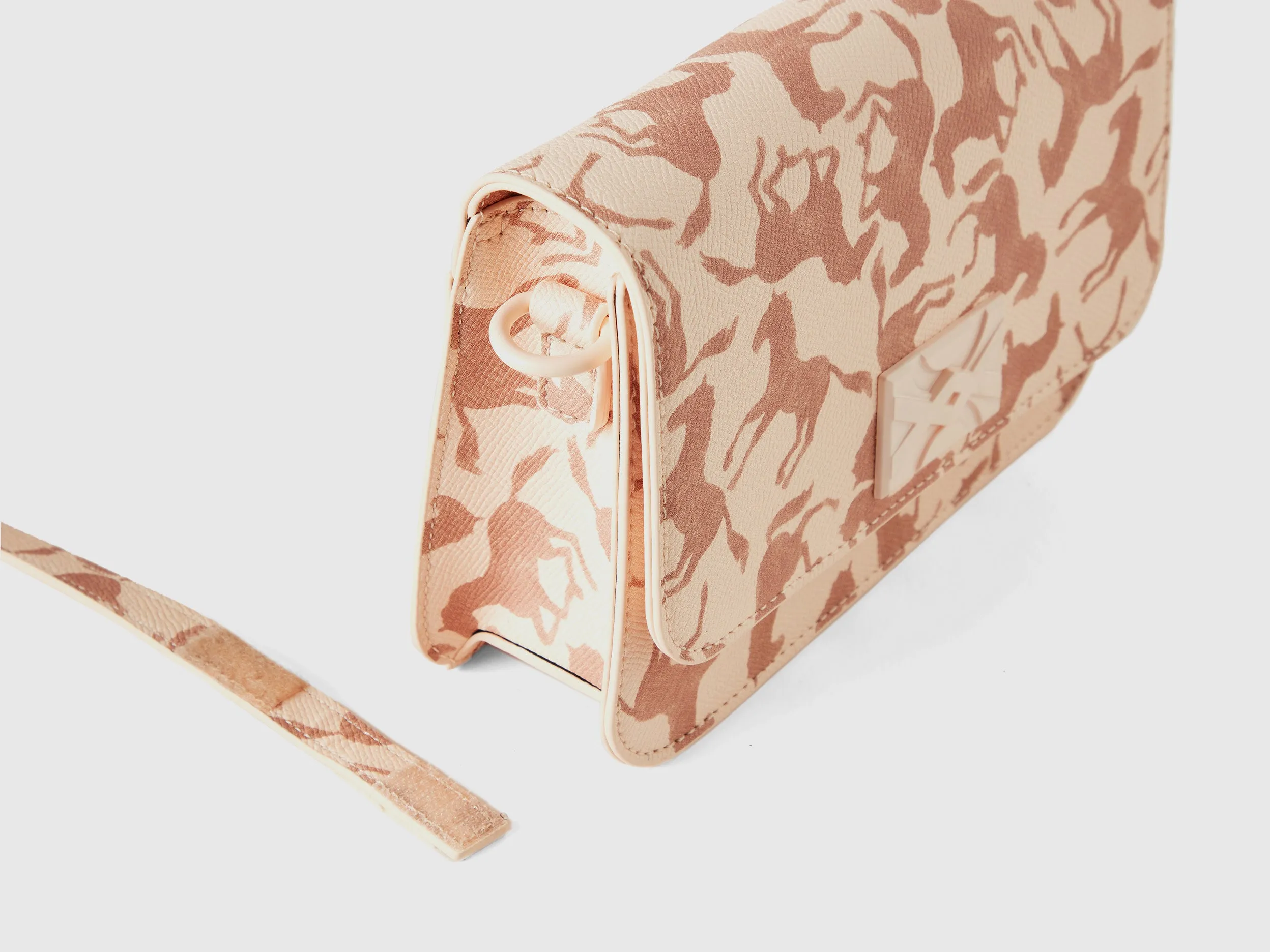 Printed Magnetic Closure Sling Bag