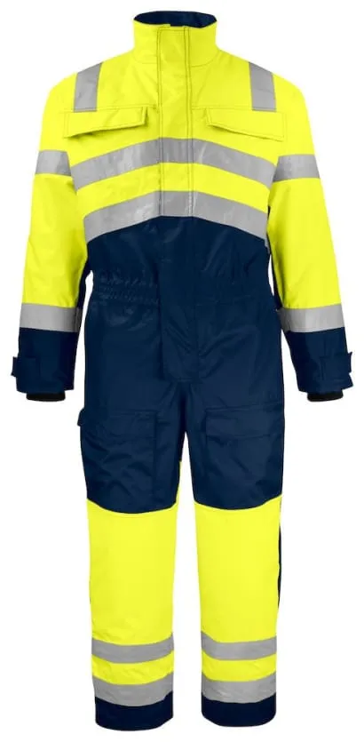 Projob 6202 High-Vis Waterproof Coverall with Padded Lining Class 3