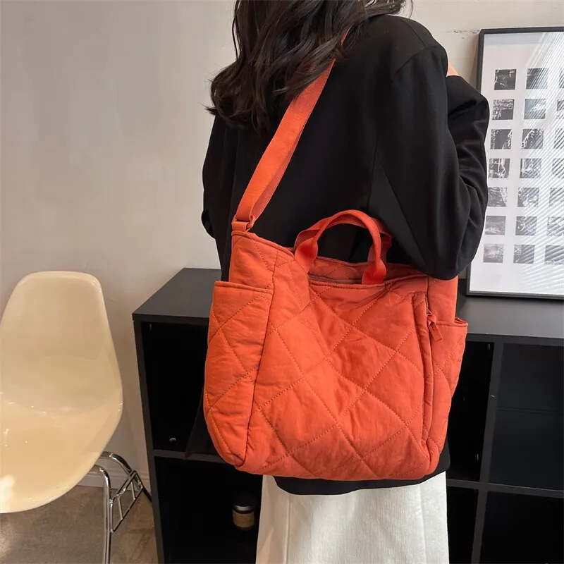 Quilted Puffer Tote