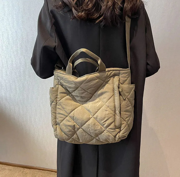 Quilted Puffer Tote