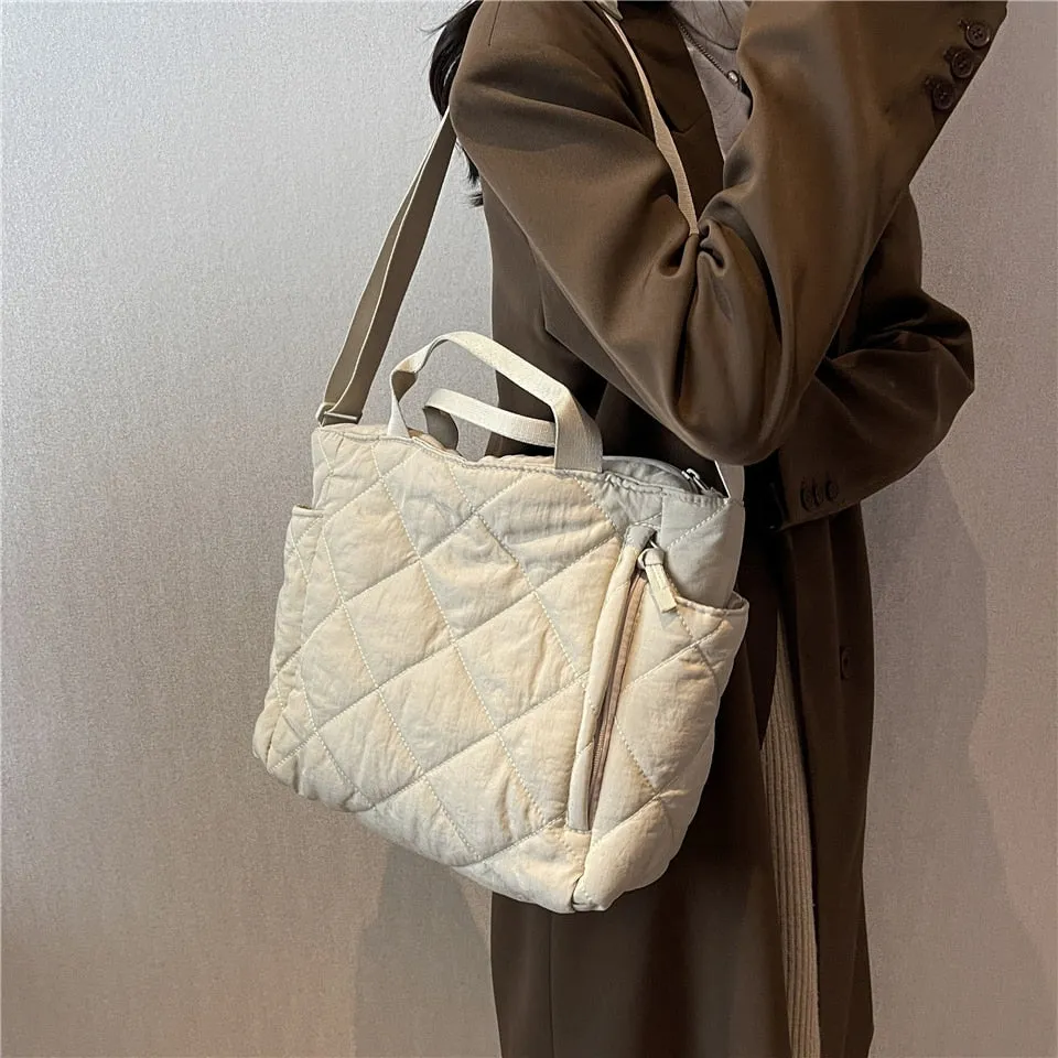 Quilted Puffer Tote