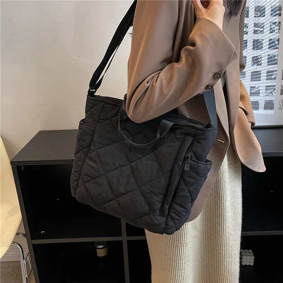 Quilted Puffer Tote